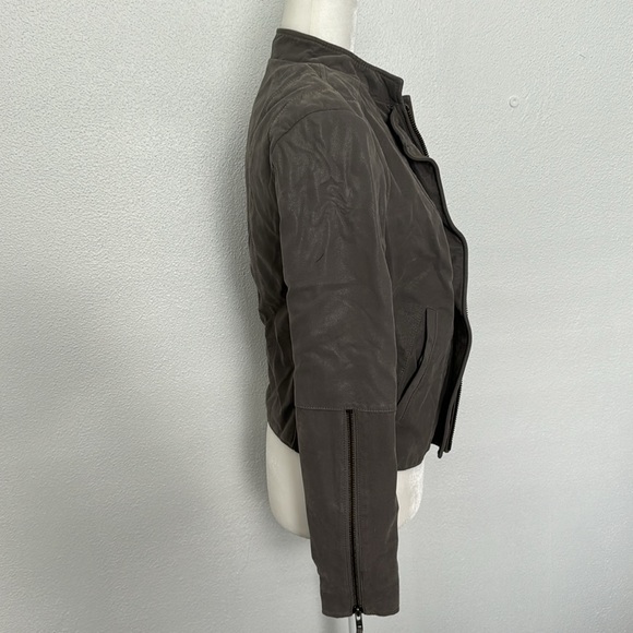 Free People Cool & Clean Vegan Suede Jacket Grey - Picture 7 of 8